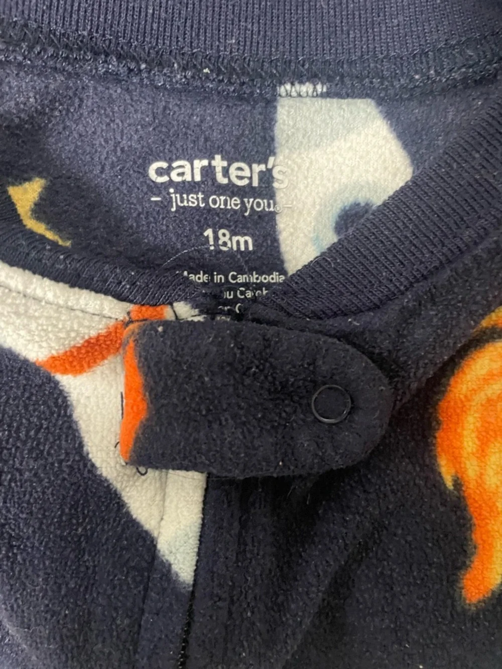 3 Pairs Carter's Fleece Pajamas Size 18‎ Months See All photos